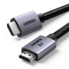 HDMI 2.1 8K kabeļa kabeļa sertificēts īpaši ātrgaitas 1m pelēks