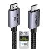 HDMI 2.1 8K kabeļa kabeļa sertificēts īpaši ātrgaitas 1m pelēks