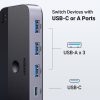 Slēdzis 2-in-4 slēdzi 2 USB 3,0 + 2x USB kabelis