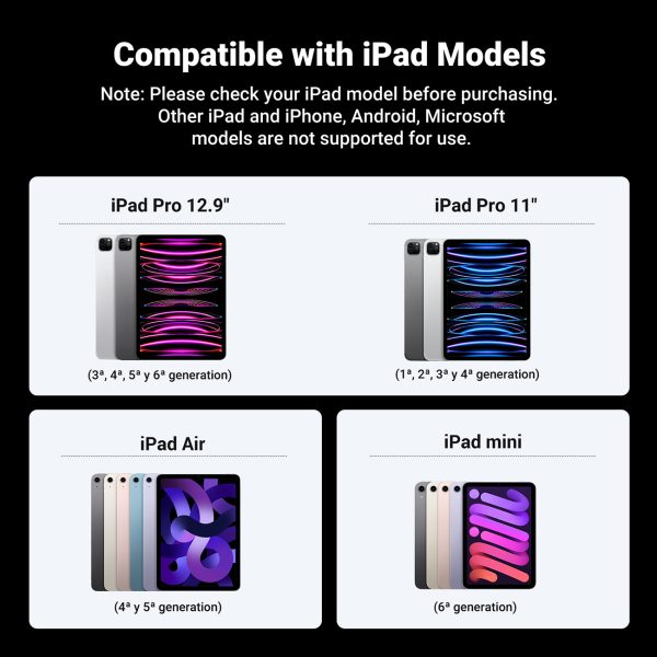 IPad planšetdatora irbulis ar bezvadu uzlādi baltu