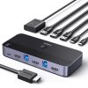 2in1 slēdzis HDMI / USB-A / USB-B / USB-C / MicroUSB melns slēdzis