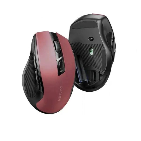 Precīza USB bezvadu pele 2,4 GHz Bluetooth 5.0 Optical 4000 DPI RED