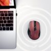 Precīza USB bezvadu pele 2,4 GHz Bluetooth 5.0 Optical 4000 DPI RED