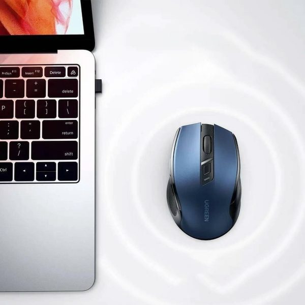 Precīza USB bezvadu pele 2,4 GHz Bluetooth 5.0 Optical 4000 DPI Blue