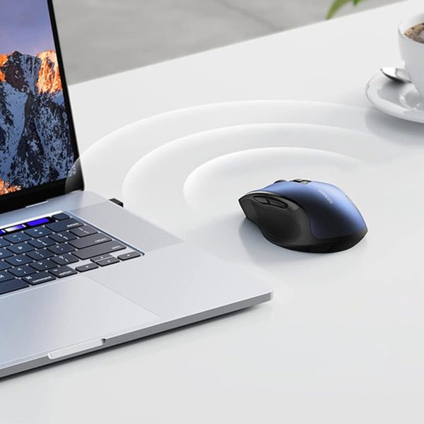 Precīza USB bezvadu pele 2,4 GHz Bluetooth 5.0 Optical 4000 DPI Blue