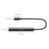 Austiņu pastiprinātāja audio adapteris USB-C adapteris mini ligzdai 3,5 mm melns