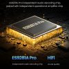 Austiņu pastiprinātāja audio adapteris USB-C adapteris mini ligzdai 3,5 mm melns