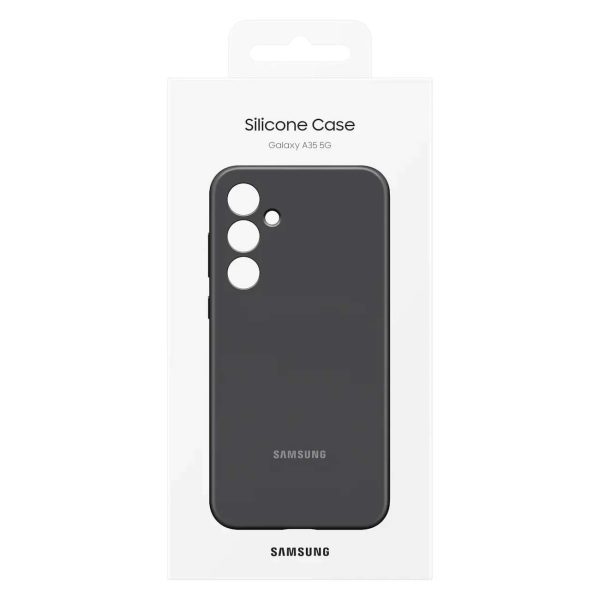 Oriģināls silikona korpuss Samsung Galaxy A35 Black