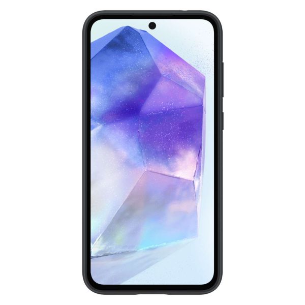 Oriģināls silikona korpuss Samsung Galaxy A55 melnā krāsā