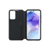 Oriģināls vieda skata maka korpuss ar Samsung Galaxy A55 melno atloku