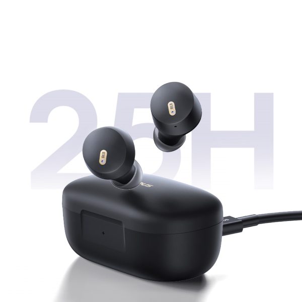 Bowie E18 TWS ENC IPX4 USB-C melnās bezvadu austiņas