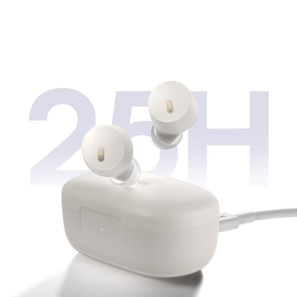Bowie E18 TWS ENC IPX4 USB-C baltas bezvadu austiņas