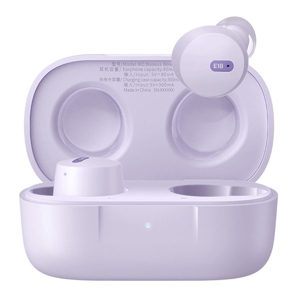 Bowie E18 TWS ENC IPX4 USB-C Purple austiņas
