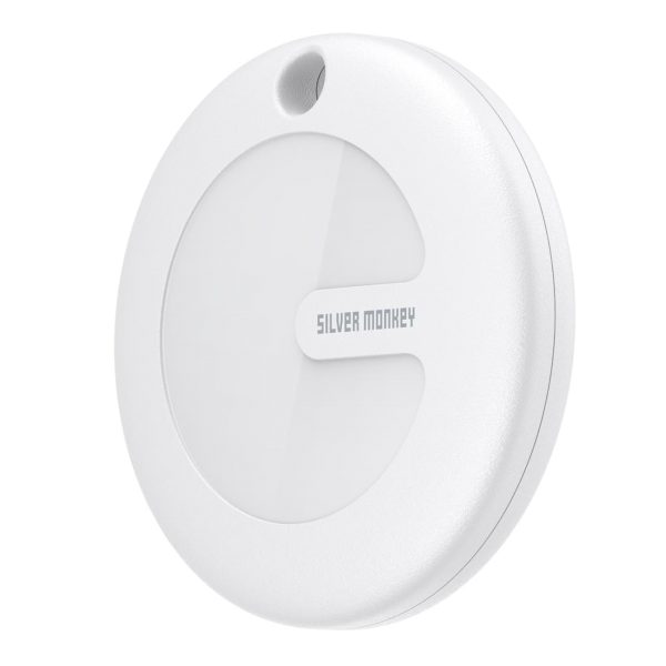 Tag Locator saderīgs ar Apple FindMy Bluetooth 5.2 diapazons 100m balts