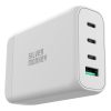 130W GAN lādētājs ar 3XUSB-C PD USB-A QC 3.0 barošanas kabelis