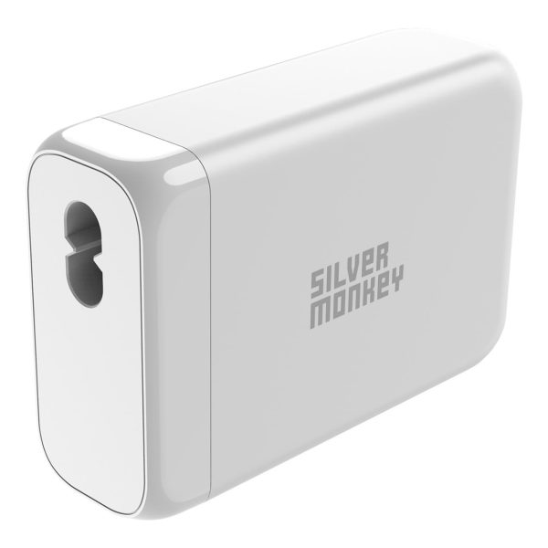 130W GAN lādētājs ar 3XUSB-C PD USB-A QC 3.0 barošanas kabelis