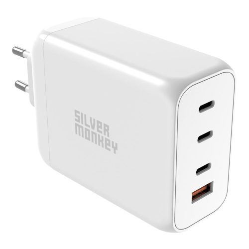 Spēcīgs Gan Charger 200w 3xusB-C PD USB-A QC 3.0 balts