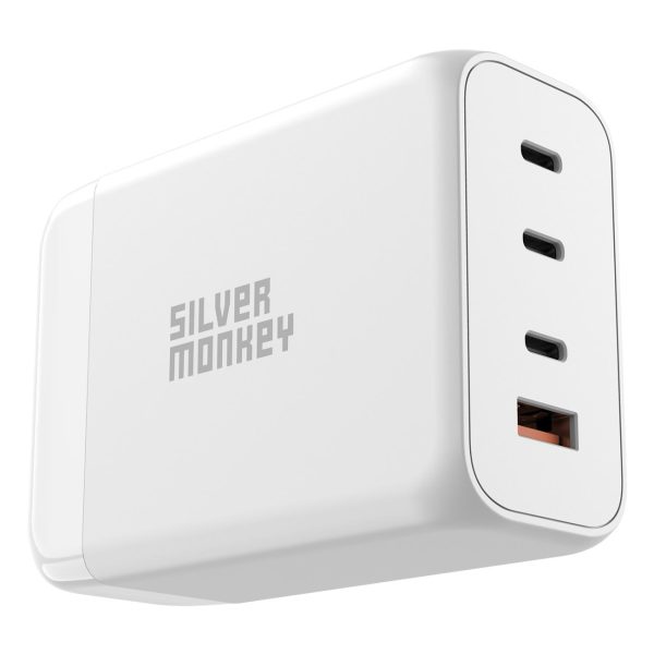 Spēcīgs GAN 200W tīkla lādētājs ar 3XUSB-C PD USB-A QC 3.0 PD