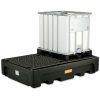 Izglītība vēlas bāzēt zem 2 IBC 1100L tvertnes plastmasas PE CEMO 10952