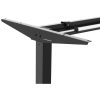 Rāmja rāmja galds ar elektriskā augstuma regulēšanu 73-123 cm līdz 80 kg melns