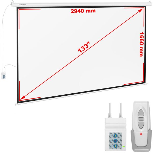 Electry Ceplors Ceport Ceplors Mathe White 133 '' 302x201 cm 16: 9