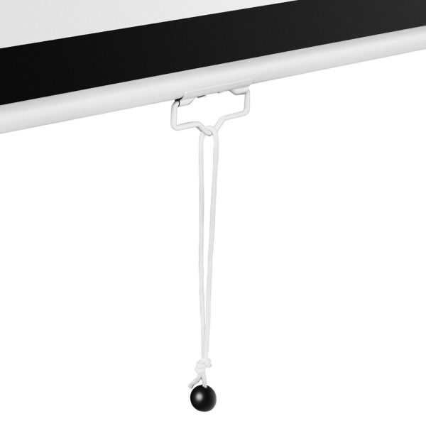 Ekrāns projektora daļēji -automātiskajiem sienas griestiem matēti balts 150 '' 340x210 cm 16: 9