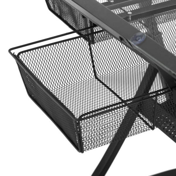 Stikla galda stikla galds ar atvilktnēm, lai zīmētu skicēšanu 120x60 cm