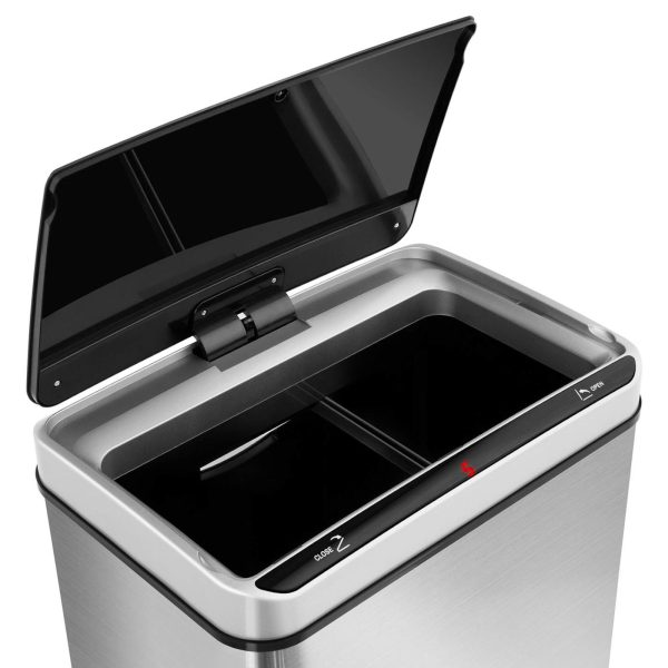 10260104-5 Automātiska bezkontakta atkritumu tvertne ar kustības sensoru, diapazons 20 cm 80 l