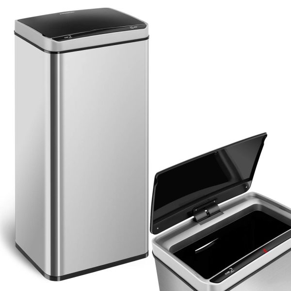 Automātiska bezkontakta atkritumu tvertne ar kustības sensoru Automātiska bezkontakta atkritumu tvertne ar kustības sensoru
