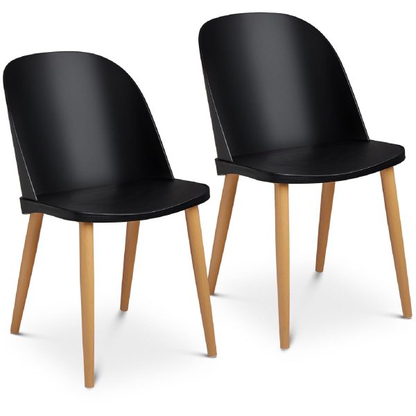 Skandināvijas plastmasas krēsls moderns līdz 150 kg 2 gab.