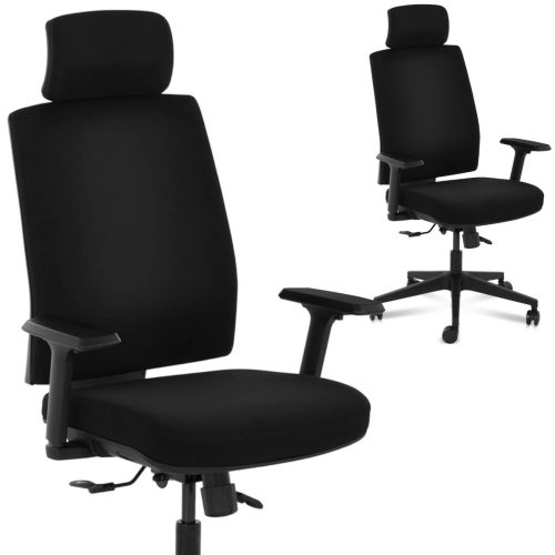 Priekšsēdētājs Ergonomiskais biroja priekšsēdētājs ar galveno balstu Maksu. 200 kg