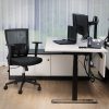 Priekšsēdētāja ergonomiskā biroja priekšsēdētājs ar acu atzveltni un jostas atbalsts Makss. 150 kg