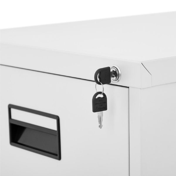 Biroja drēbju skapis dokumentu failiem ar 3 atvilktnēm Metal 47 x 60 x 101,5 cm