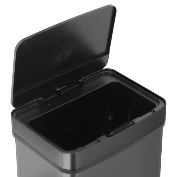10260206-2 Pretkontakta taisnstūra automātiskā miskaste ar 30 cm 50 litru kustības sensoru