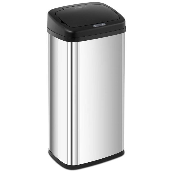 Automātiska taisnstūra automātiskā miskaste ar 30 cm kustības sensoru 40 L