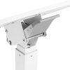 Tabulas klēpjdatoru statīvs ir noregulējams uz riteņiem 60 x 52 cm 760 - 1130 mm
