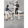 Tabulas klēpjdatoru statīvs ir noregulējams uz riteņiem 60 x 52 cm 760 - 1130 mm
