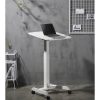 Tabulas klēpjdatoru statīvs ir noregulējams uz riteņiem 60 x 52 cm 760 - 1130 mm