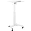 Tabulas klēpjdatoru statīvs ir noregulējams uz riteņiem 60 x 52 cm 825 - 1185 mm