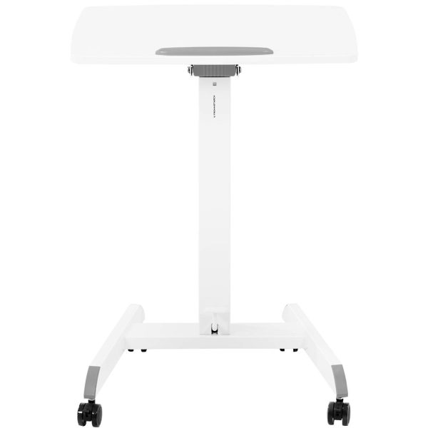 Tabulas klēpjdatoru statīvs ir noregulējams uz riteņiem 60 x 52 cm 825 - 1185 mm