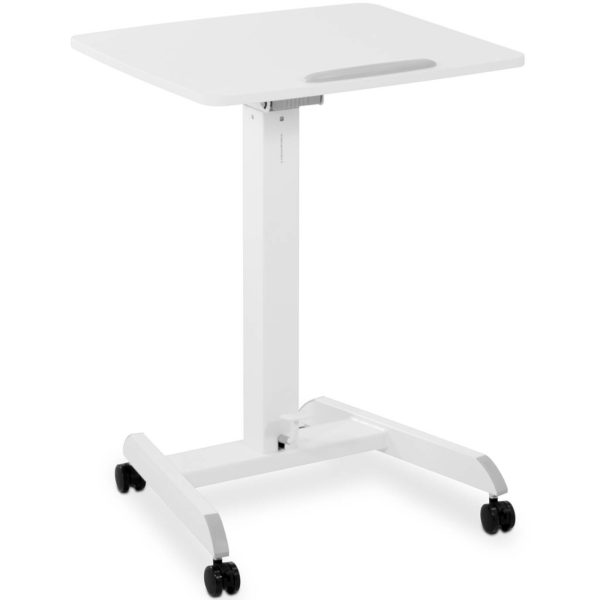 Tabulas klēpjdatoru statīvs ir regulējams uz riteņiem 60 x 52 cm 760 - 1130 mm