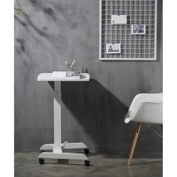 Tabulas klēpjdatoru statīvs ir regulējams uz riteņiem 60 x 52 cm 760 - 1130 mm
