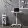 Tabulas klēpjdatoru statīvs ir regulējams uz riteņiem 60 x 52 cm 760 - 1130 mm