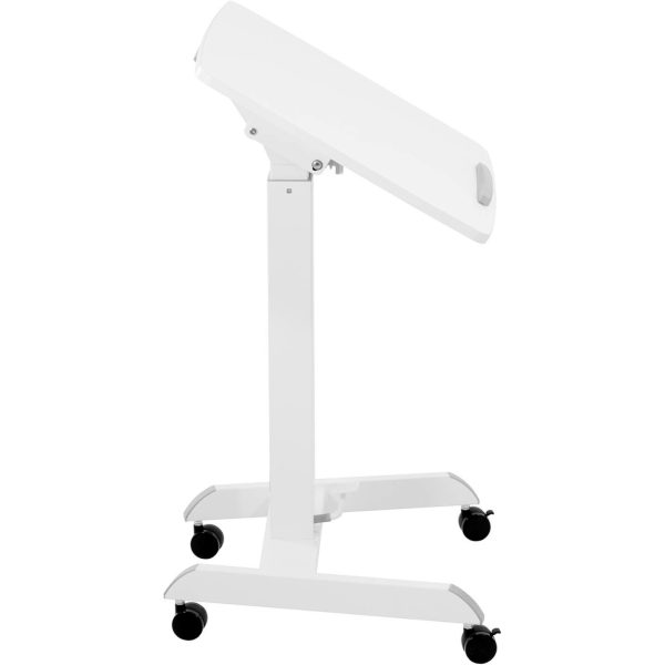 Tabulas klēpjdatoru statīvs ir regulējams uz riteņiem 60 x 52 cm 760 - 1130 mm