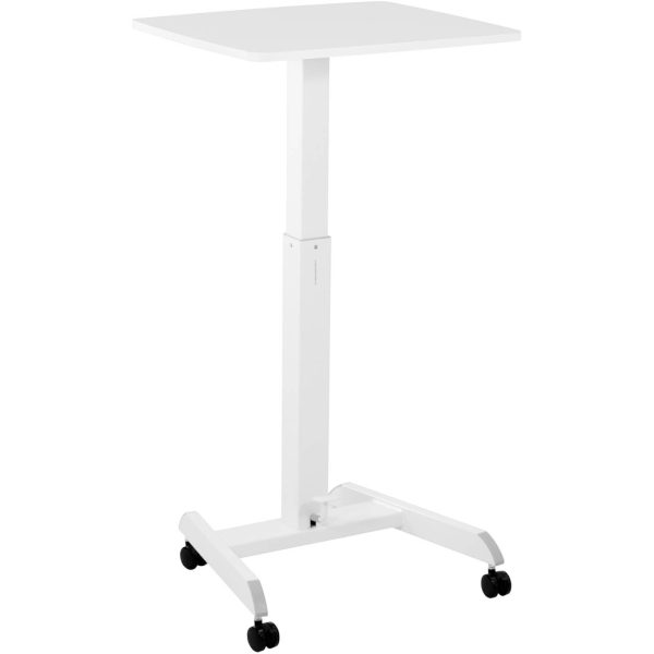 Tabulas klēpjdatoru statīvs ir regulējams uz riteņiem 60 x 52 cm 760 - 1130 mm