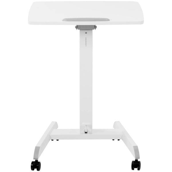 Tabulas klēpjdatoru statīvs ir regulējams uz riteņiem 60 x 52 cm 760 - 1130 mm