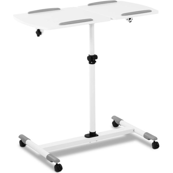 Galda galds klēpjdatoram noliektām regulējamiem 2 topiem 43 x 91 cm 700 - 1100 mm