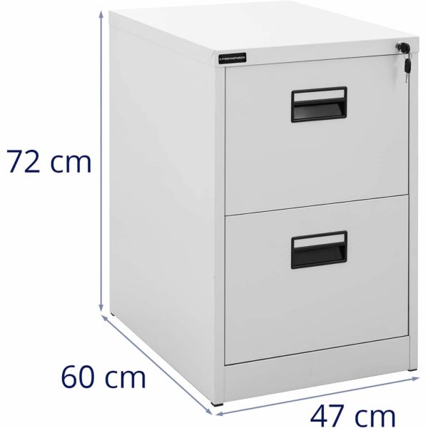 10260386-6 Metāla ieslēgtās metāla dokumentu skapis - 2 atvilktnes