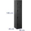 10260390-6 Aizvērts metāla skapis - 4 kešatmiņas