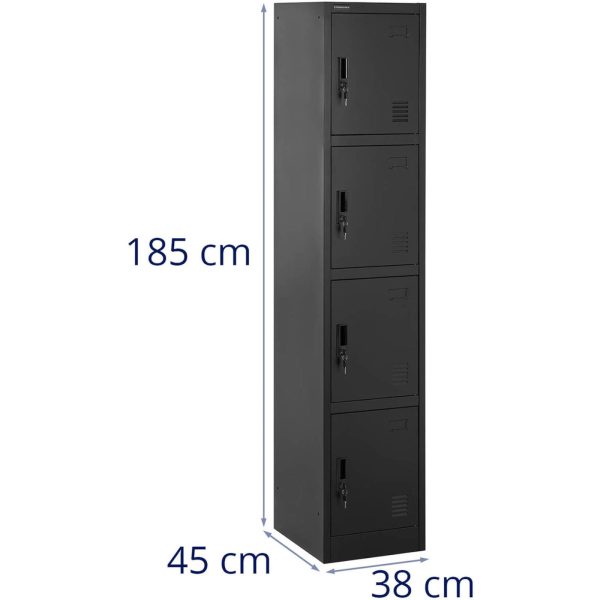 10260390-6 Aizvērts metāla skapis - 4 kešatmiņas
